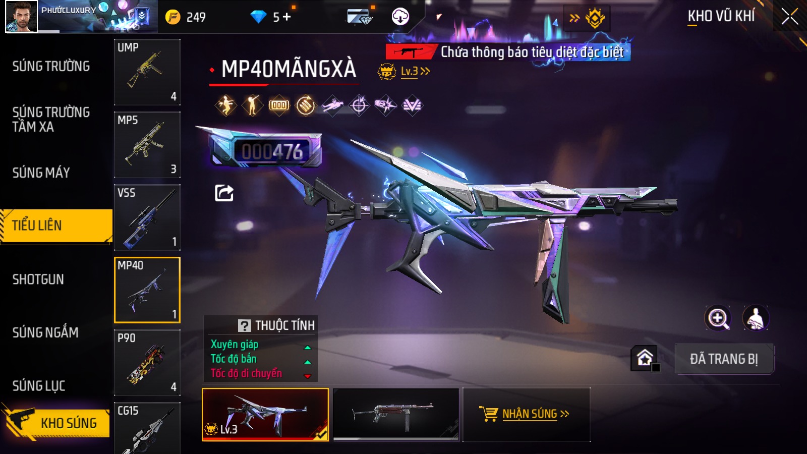 Mua acc free fire 2k xịn nhiều súng