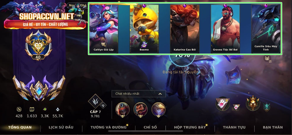 acc tốc chiến giá rẻ