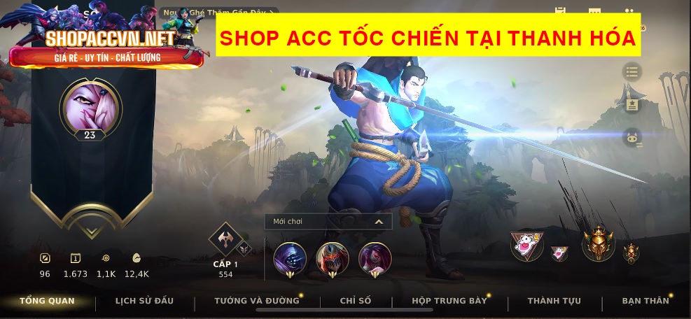 shop acc tốc chiến tại thanh hóa